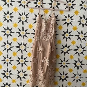 Pink intricate dress